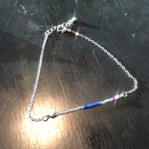 Chain link w/Beads Bracelet
